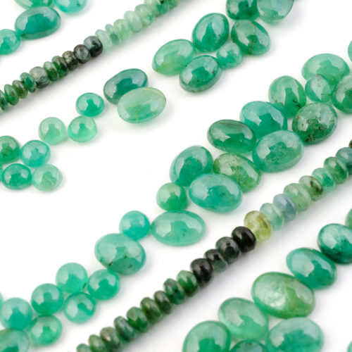 Emerald Beads & Cabs