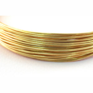 Yellow Brass Round Wire 14-20g