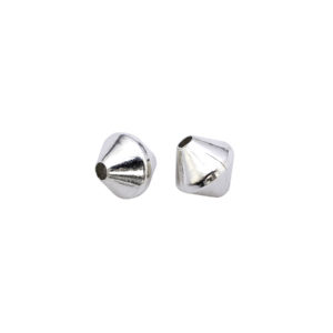 5mm Sterling Silver Double Cone Bead