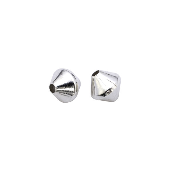 5mm Sterling Silver Double Cone Bead