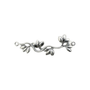 Rose Bloom Sterling Silver Bead Connector
