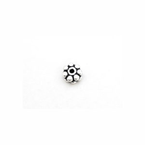 5mm Sterling Silver Double Daisy Bead