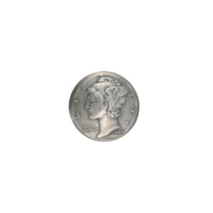 Mercury Dime Sterling Silver Button