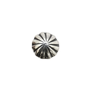11.6mm Fluted Low Dome Sterling Silver Button