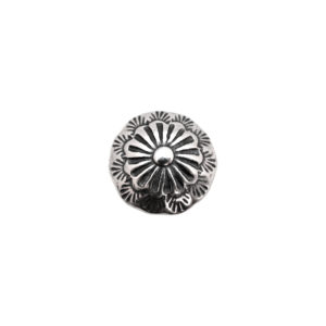 13.1mm Concho Flower Sterling Silver Button