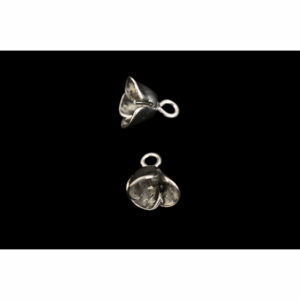 1/4" 6mm ID Lily Sterling Silver Bead Cap