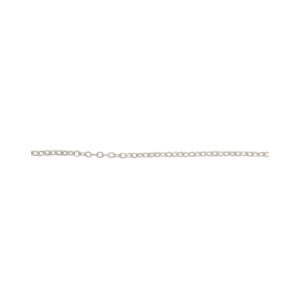 1.4mm Bulk Sterling Silver Dapped Flat Cable Chain