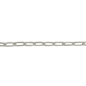 Sterling Silver Bulk Long Oval Flat Cable Chain