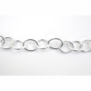 9.7 x 12mm Bulk Sterling Silver Cable Chain