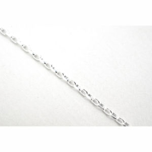 3 x 1mm Bulk Sterling Silver Diamond Cut Drawn Cable Chain - Santa