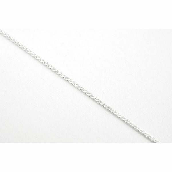 1.1mm 18" Sterling Silver Spiga Chain w/Clasp