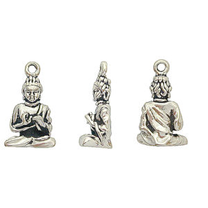 Sterling Silver Seated Buddha Charm