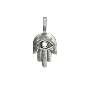 3/4" Hand with Seeing Eye Sterling Silver Charm