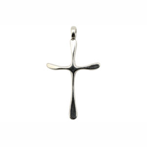 1/2" Sway Cross Sterling Silver Charm