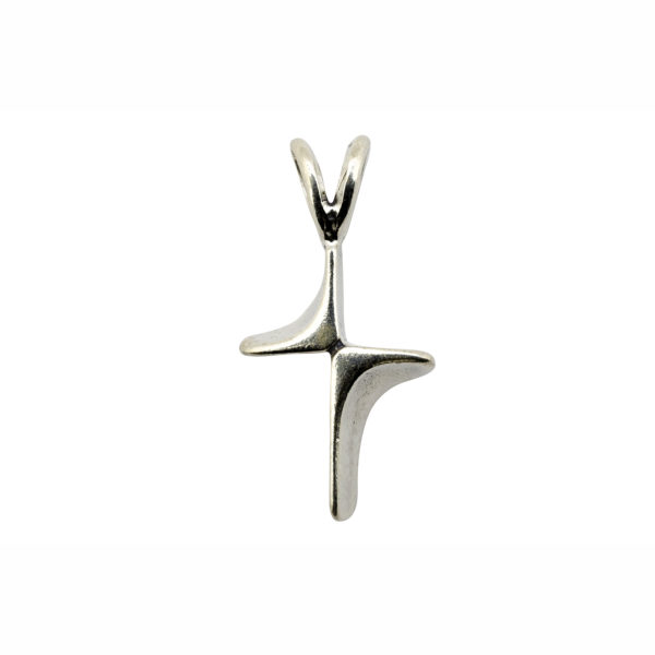 Illusion Cross Sterling Silver Charm