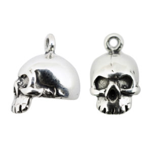 Sterling Silver Classic Skull Charm