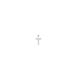 Square Wire Cross Sterling Silver Charm