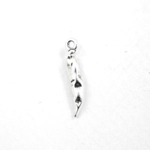 3/4"x1/8" Chile Pepper Sterling Silver Charm