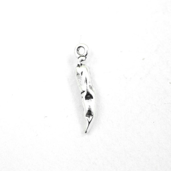3/4"x1/8" Chile Pepper Sterling Silver Charm