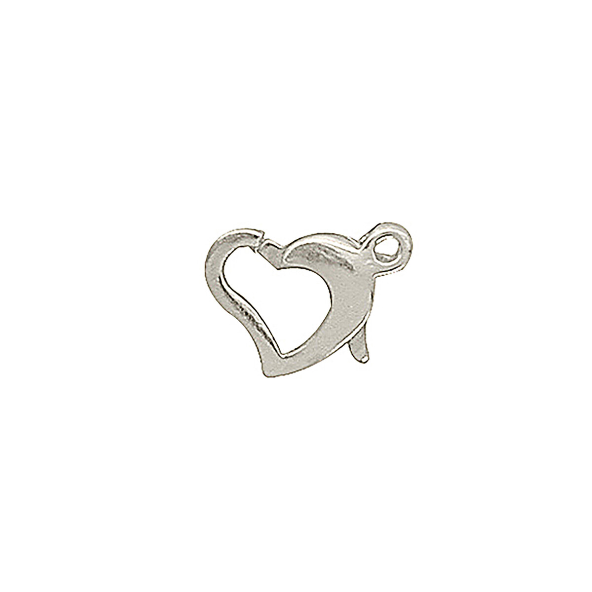 Heart Shaped Sterling Silver Clasp