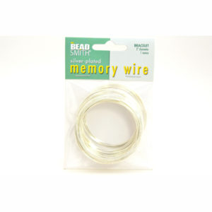 2" Silver Plated 22ga Memory Wire Bracelets
