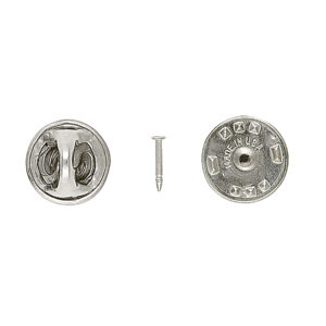 Silvertone Scatter Pin & Clutch