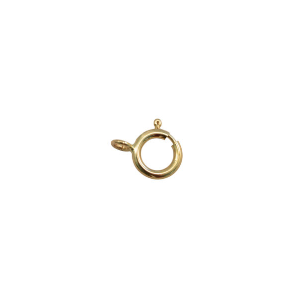 6mm 14k Yellow Gold Spring Ring Clasp