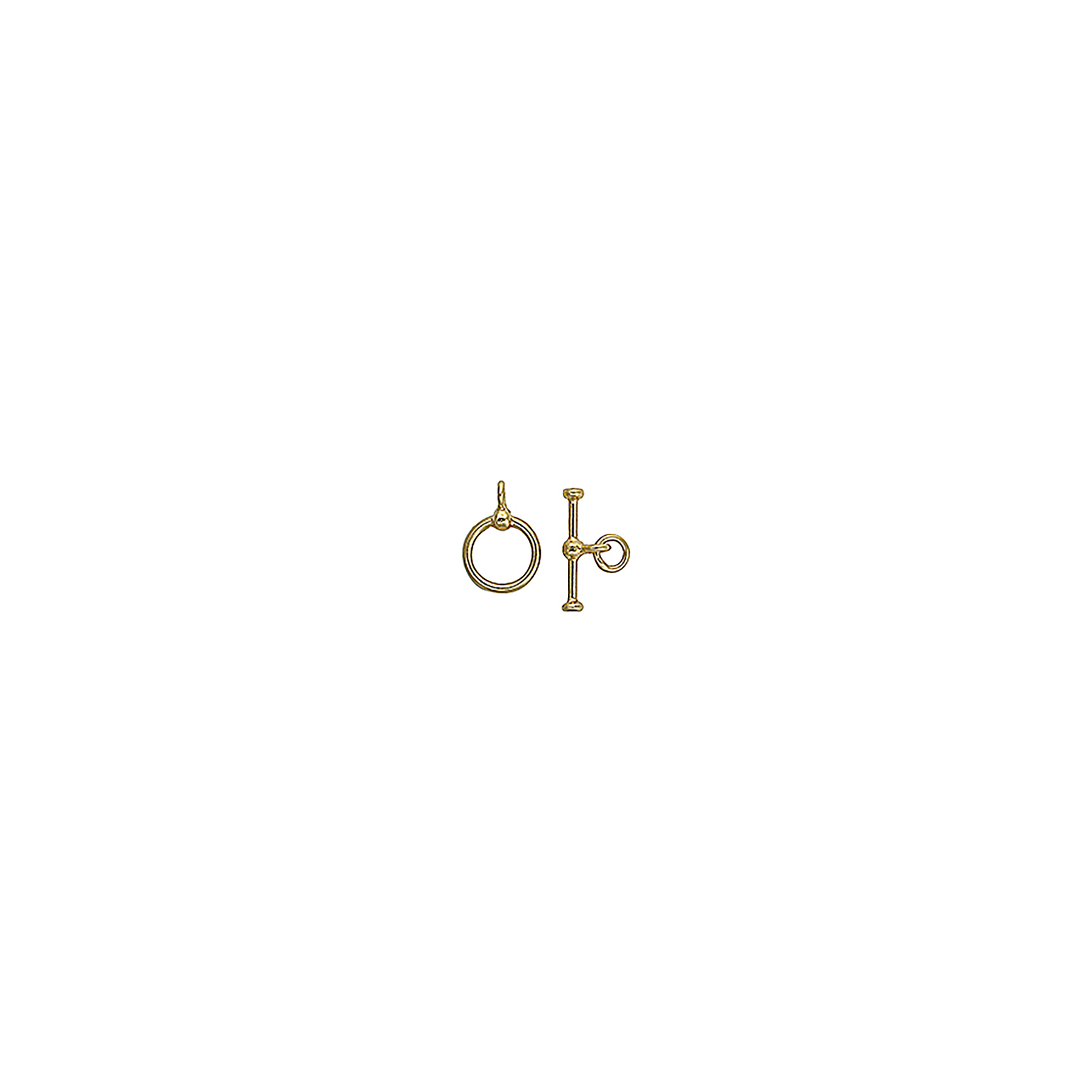 12mm Handmade Gold Vermeil Toggle Clasp - Santa Fe Jewelers Supply
