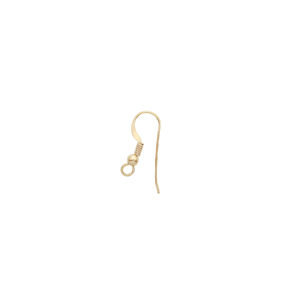 Forged Bead & Coil 14k Gold-Fill Ear Wire