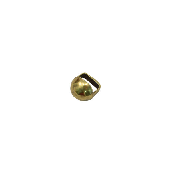 12mm Goldtone Round Stud Slider Bead