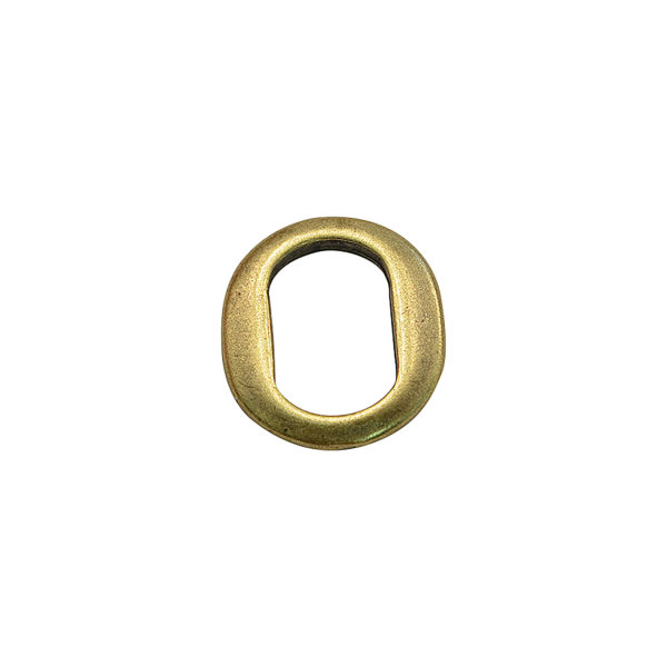 Thin Oval Goldtone Spacer Bead