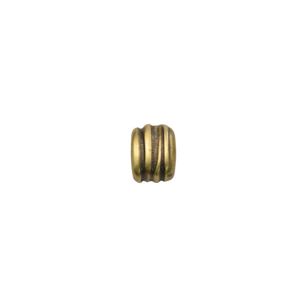 Coiled Oval Goldtone Spacer Bead