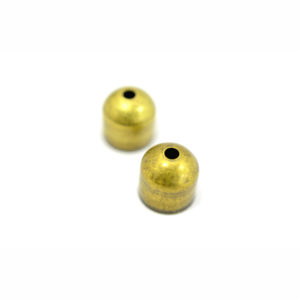 8mm Goldtone Bullet End Cap