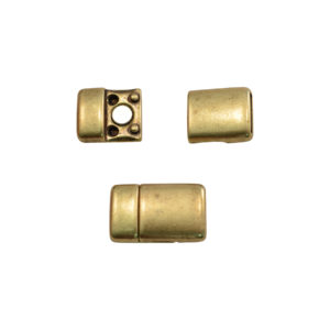 22 x 13.6mm Magnetic Rectangular Goldtone Clasp