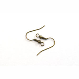 French Ball & Coil Goldtone Earring Wire