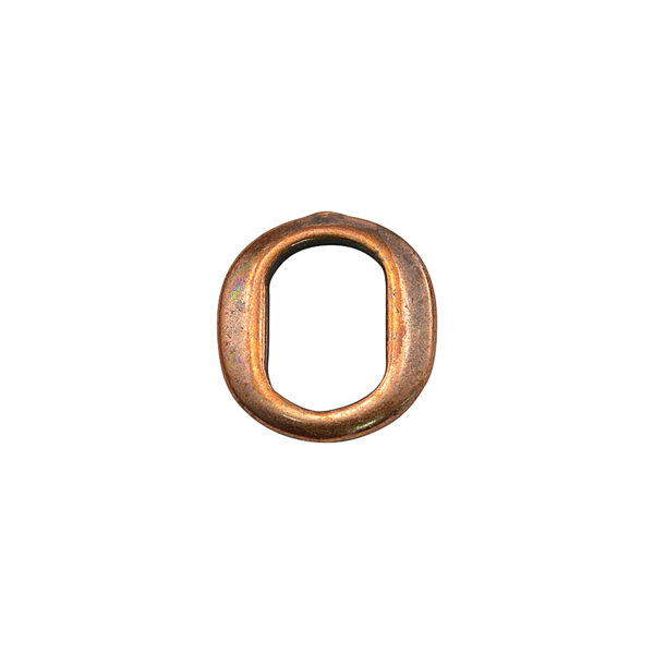 Thin Oval Copper Spacer Beads