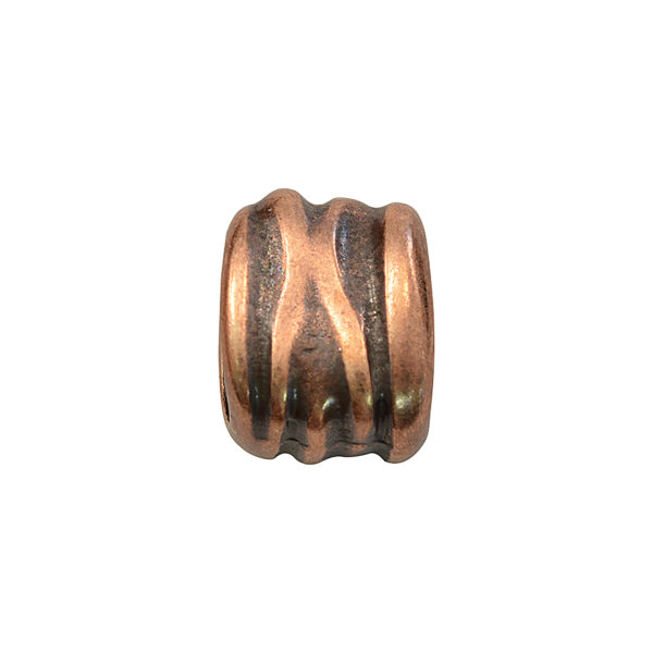 Textured Oval Copper Spacer Beads