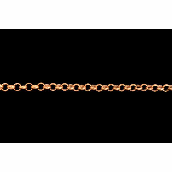 3.5mm Brite Copper Rolo Chain