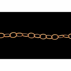 7mm Antiqued Copper Drawn Cable Chain