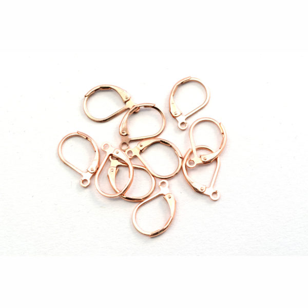 Loop Only Rose Gold Leverback Earring