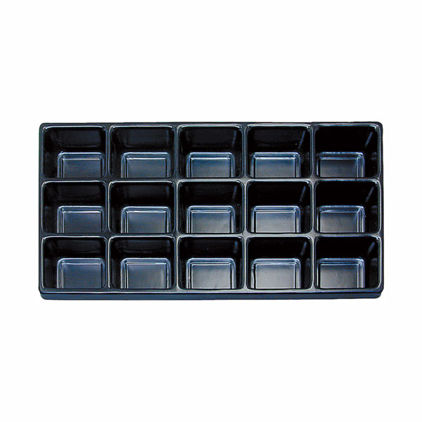 Black Plastic 15 Compartment Tray Divider