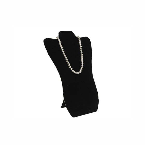 14x 8-1/2in Black Velveteen Contoured Necklace Easel