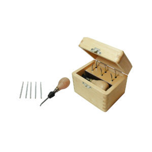 6 Piece Millgrain Tool Set #10-#15 w/Wooden Box