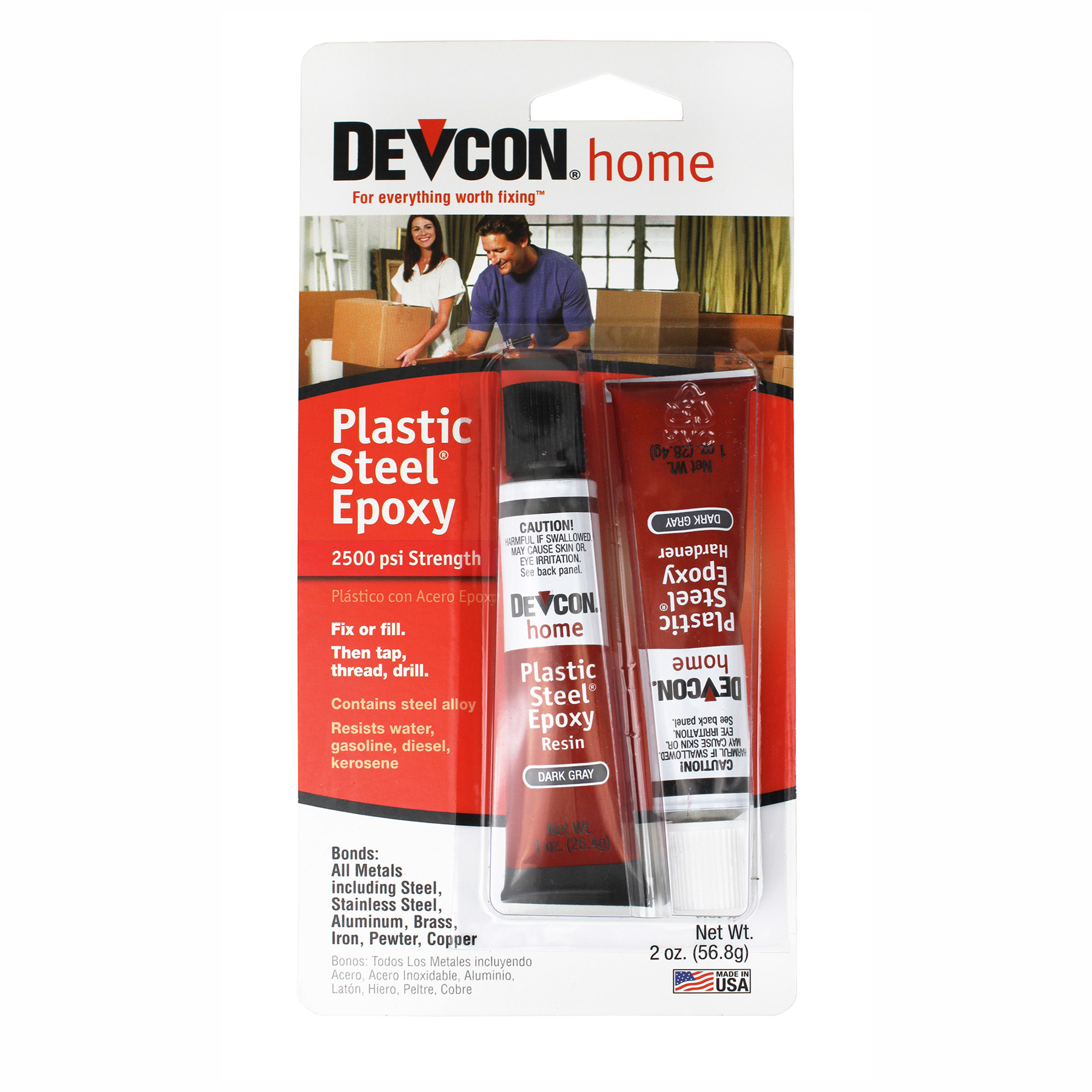 Devcon 1.06 Oz. Fiberglass, Porcelain & Plastic Epoxy Repair Kit