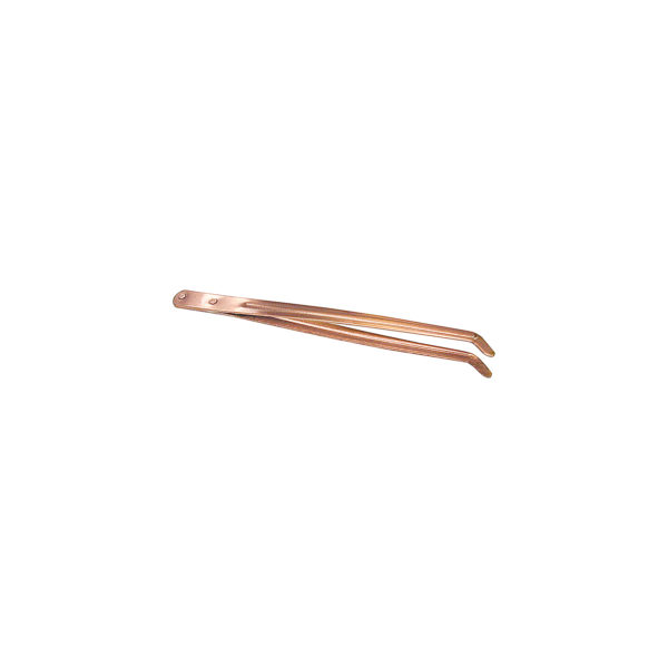9" Bent Point Forged Copper Tongs