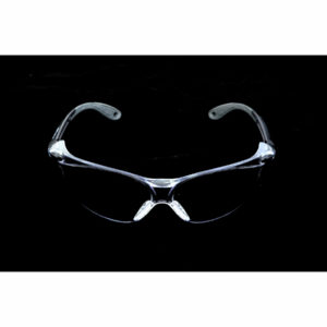 Clear Safety Glasses w/black Adjustable Frame