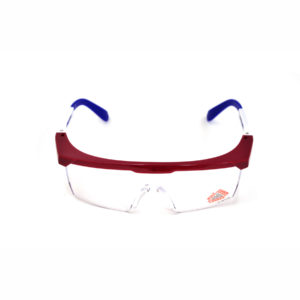 Clear Safety Glasses w/Red