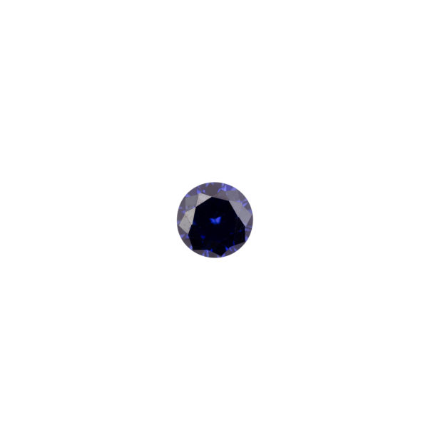 2mm Round Faceted Tanzanite Color Cubic Zirconia