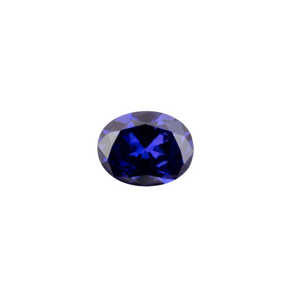 5x7mm Oval Faceted Tanzanite Color Cubic Zirconia