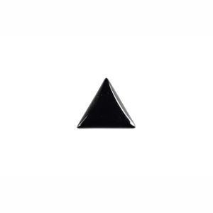 Triangular Black Onyx Cabochon